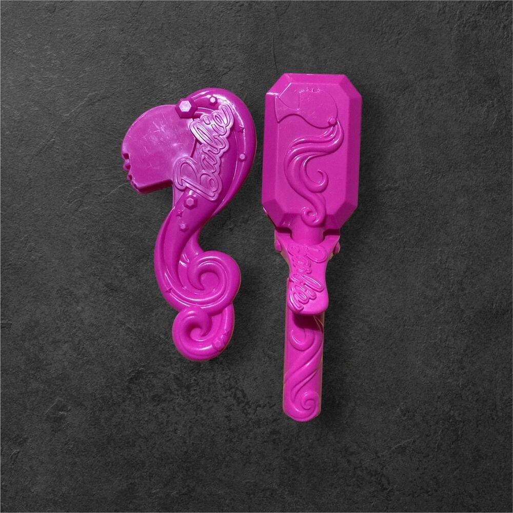Barbie Silhouette Doll Hairbrush And straightener Hair Brush For Pretend Play